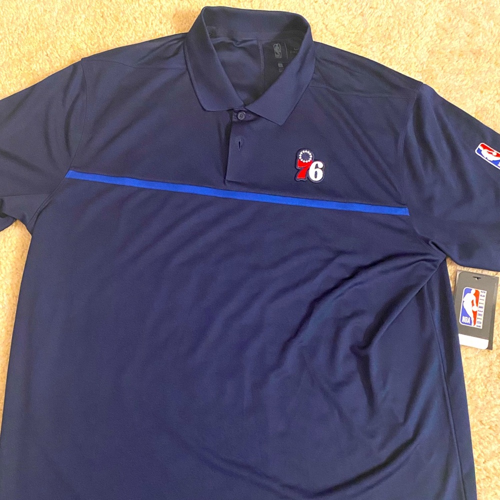 Philadelphia 76ers Nike Dri-fit polo size Large